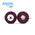 Non Woven Mounted Flap Wheel with 6mm Thread Shaft Interleaved with Sanding Cloth